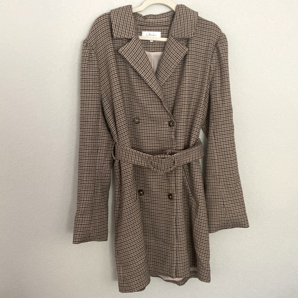 L’Academie Claire Coat Double Breasted Town and Country Jacket XL - Picture 2 of 10